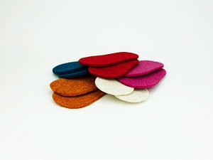 Felt Soles for Knitted Slippers